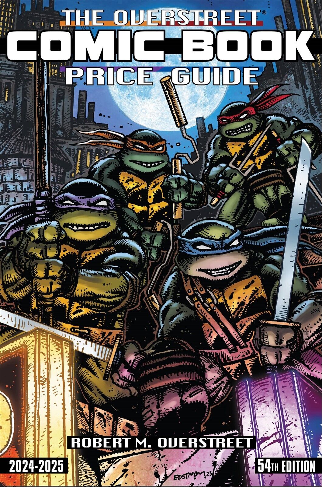 OVERSTREET 2024 2025 COMIC BOOK PRICE GUIDE 54 SOFTCOVER TMNT EASTMAN COVER SC