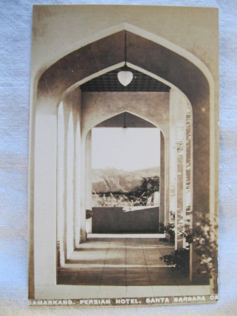 Santa Barbara California ~ The Samarkand Hotel ~ RPPC ~ Real Photo Postcard ~