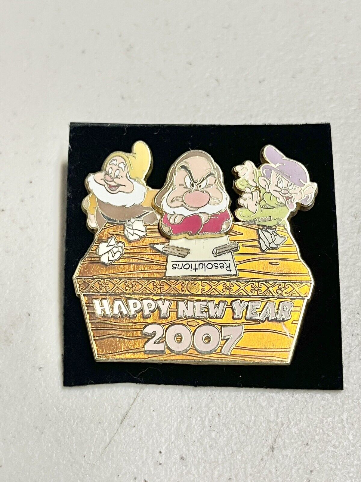 WOD NYC Disney Happy New Year 2007 Grumpy\'s Resolutions Limited Edition 1000 Pin