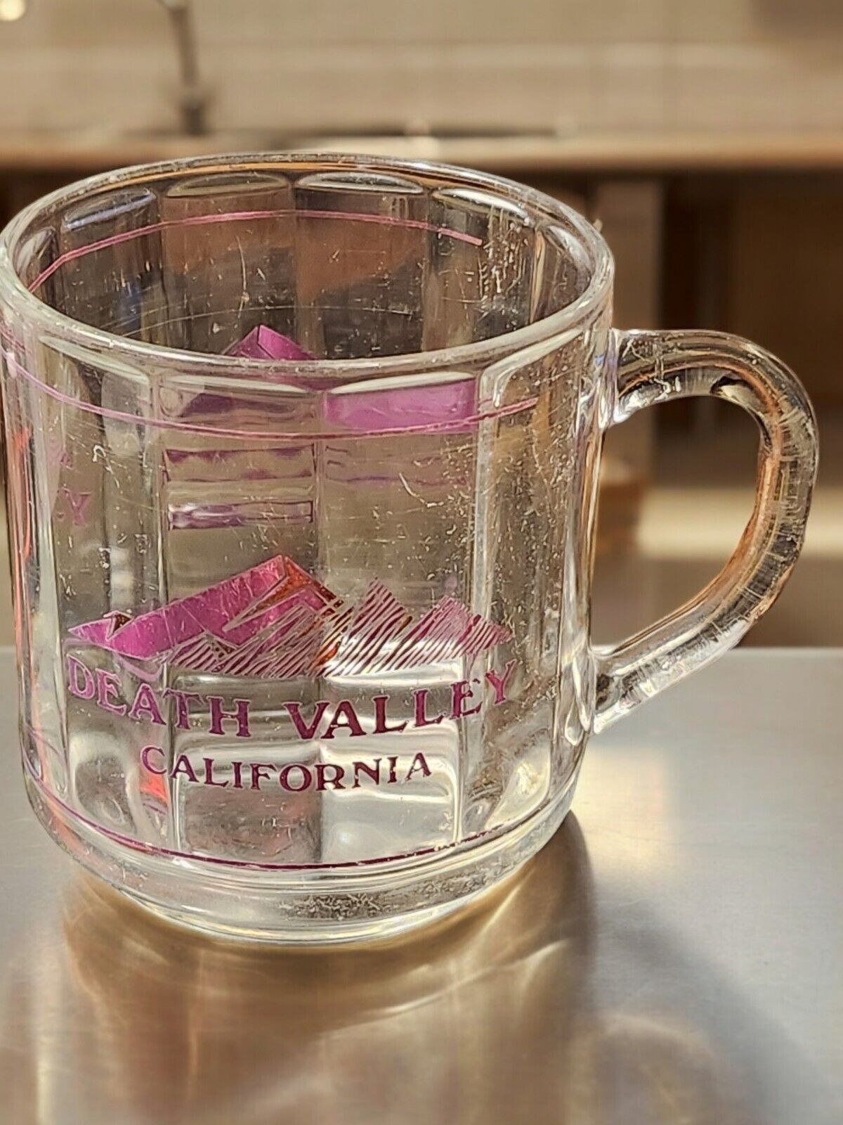 Coffee Tea Mug Alpine Glass \'93 Death Valley California 3.5\