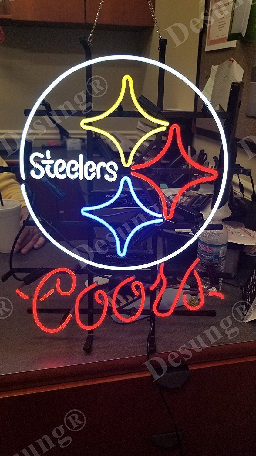 CoCo Pittsburgh Steelers Coors Logo Beer Neon Sign Light 24\