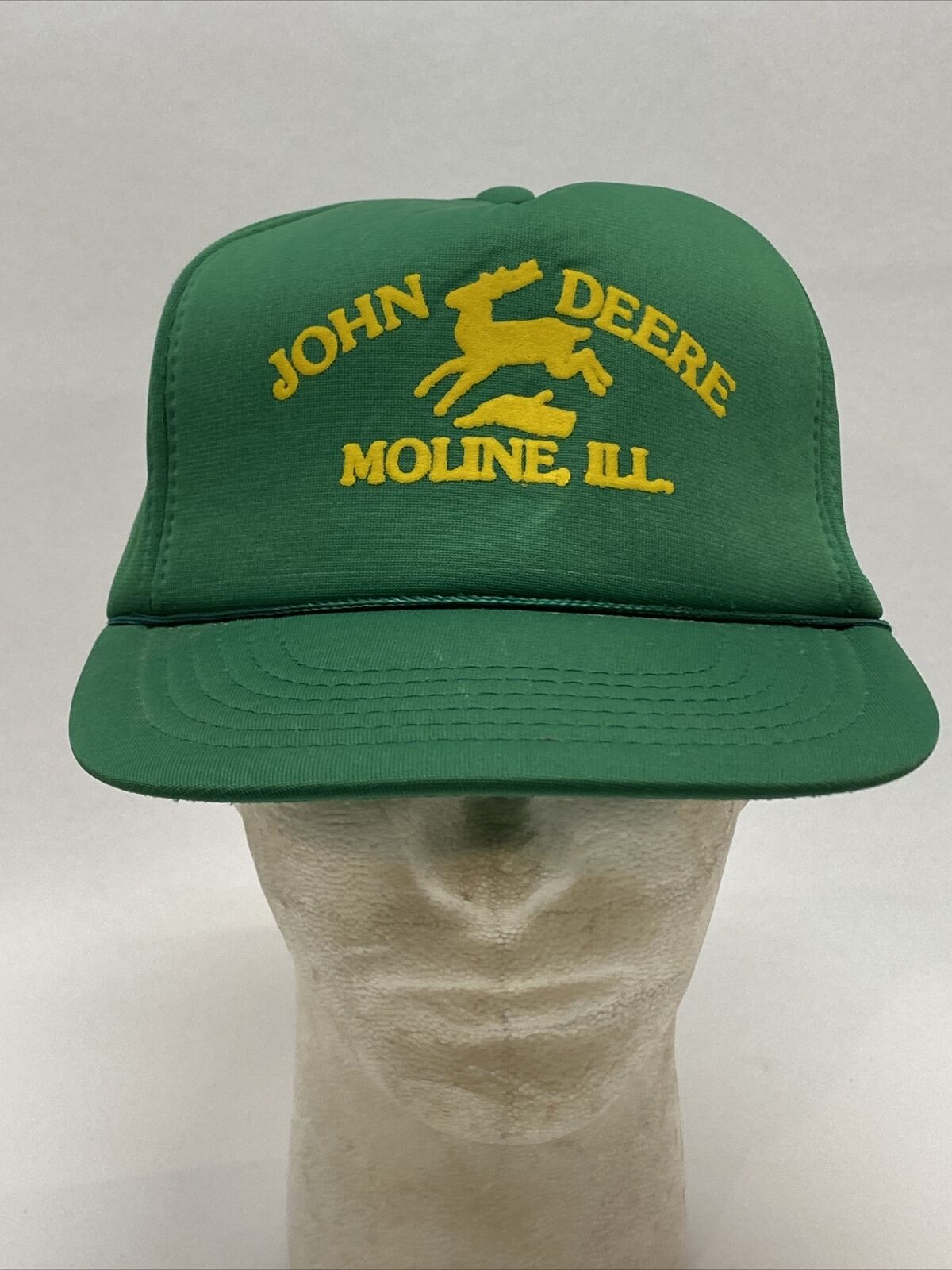 Vintage John Deere Pennant Winner By K-Products Moline, ill Trucket Hat One Size