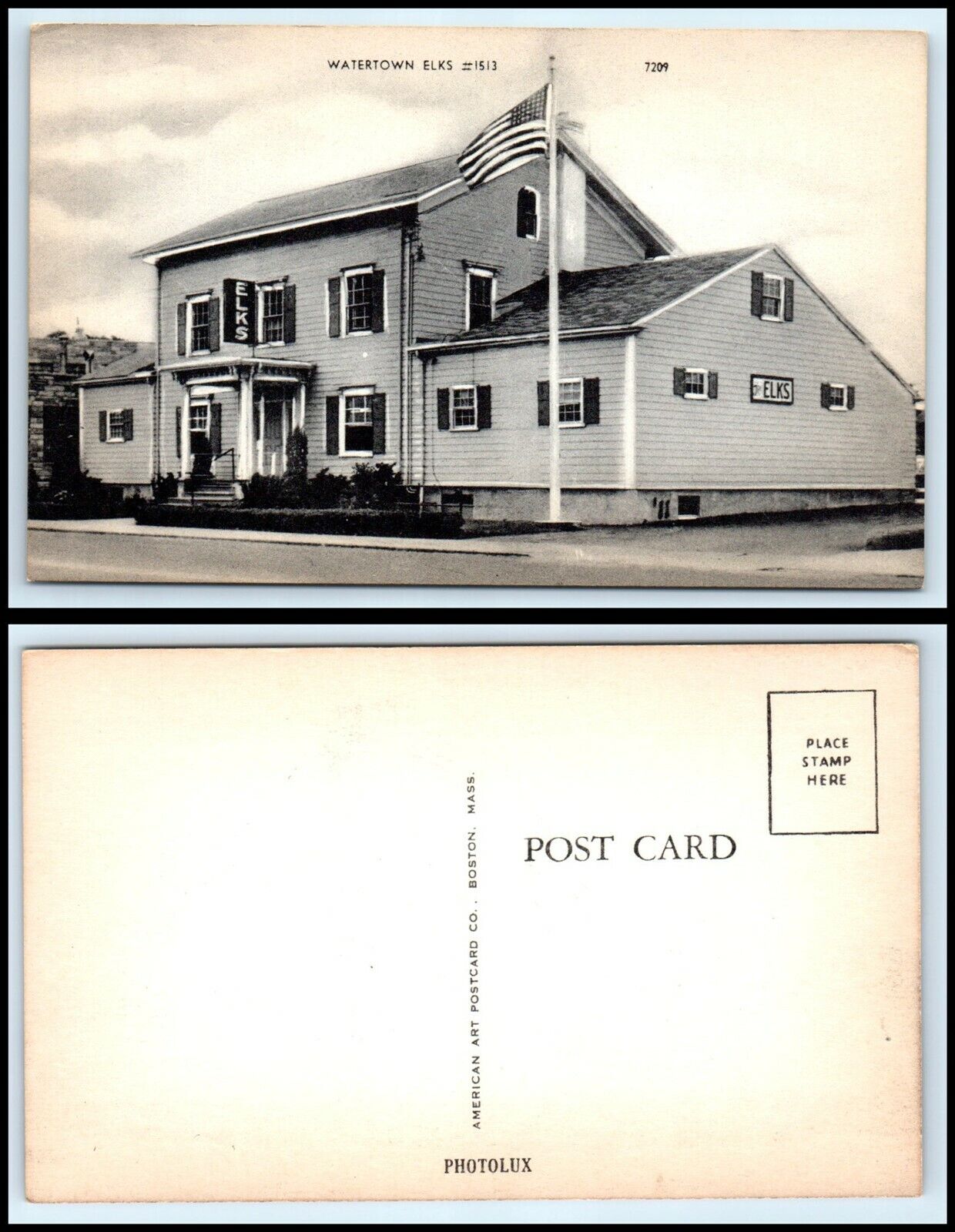 NEW YORK Postcard - Watertown Elks Building K17