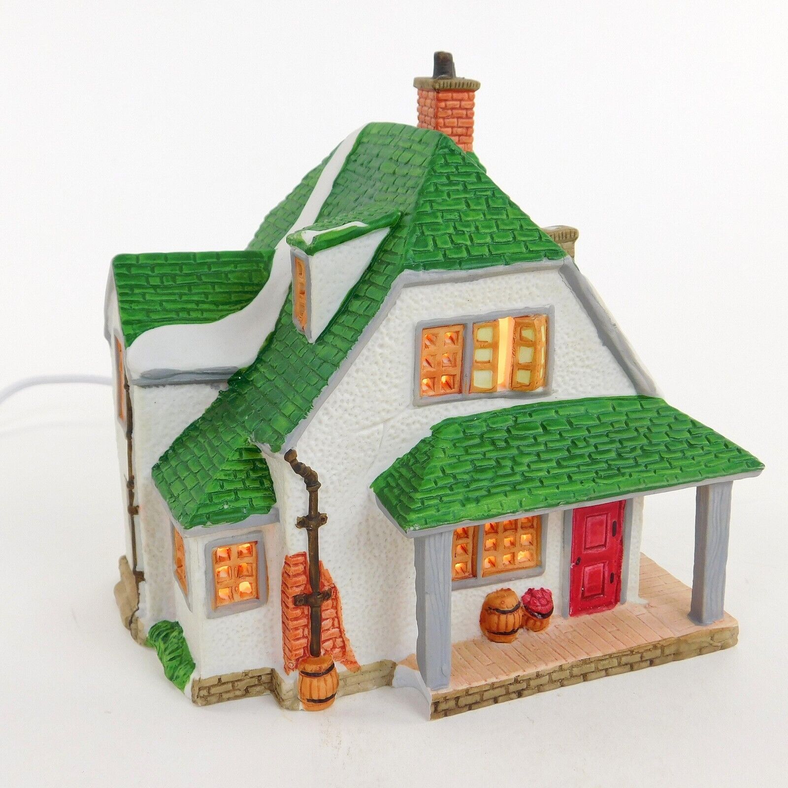 1994 Lemax Dickensvale Porcelain Lighted House w Light Cord #45127