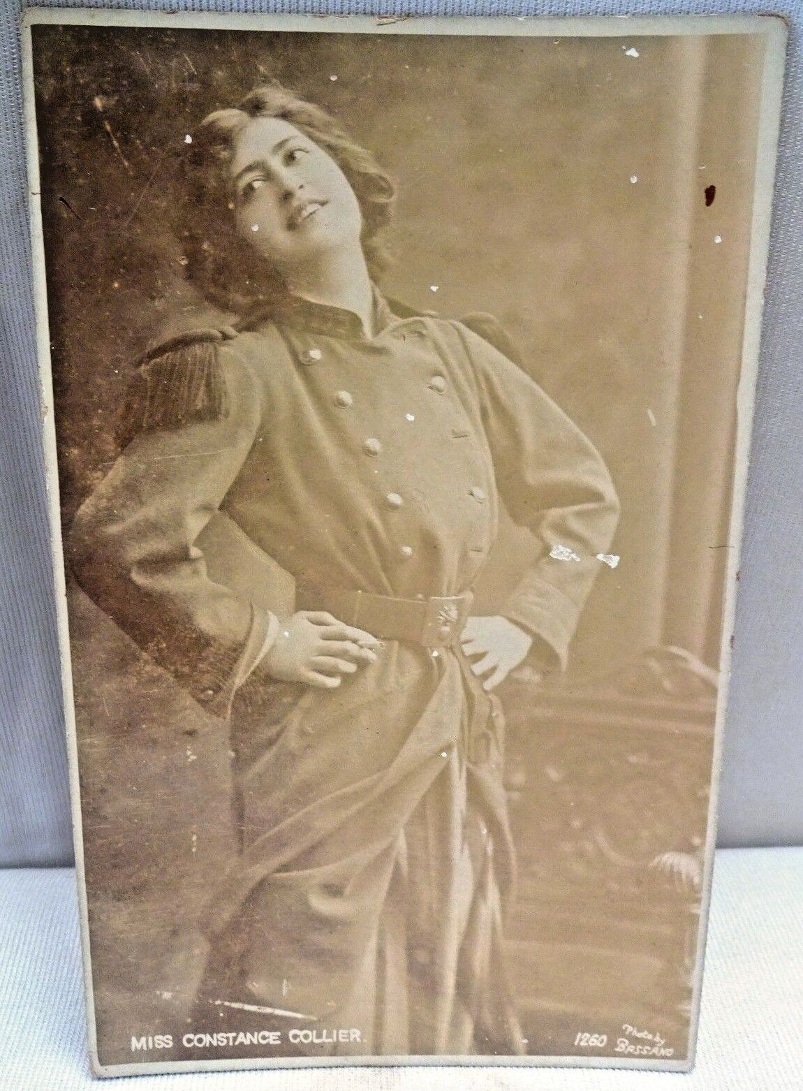 MISS CONSTANCE COLLIER BASSANO POST CARD PHOTO VINTAGE PHOTOGRAPH COLLECTIBLES 