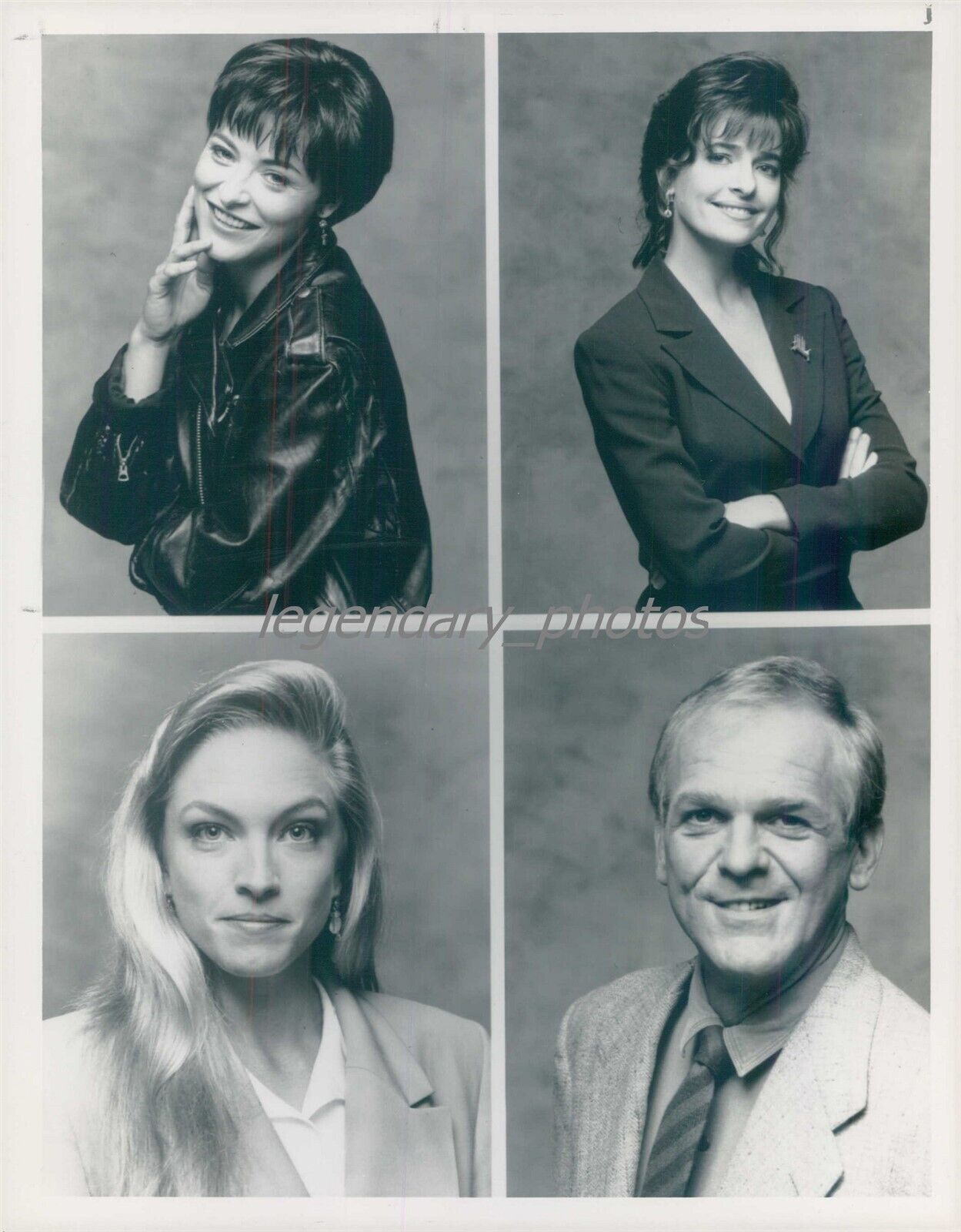 1991 Four Portraits of Stars from LA Law Original News Service Photo