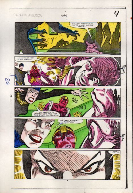 1984 Captain America 295 page 4 Marvel color guide art: Baron Zemo/Mother Night