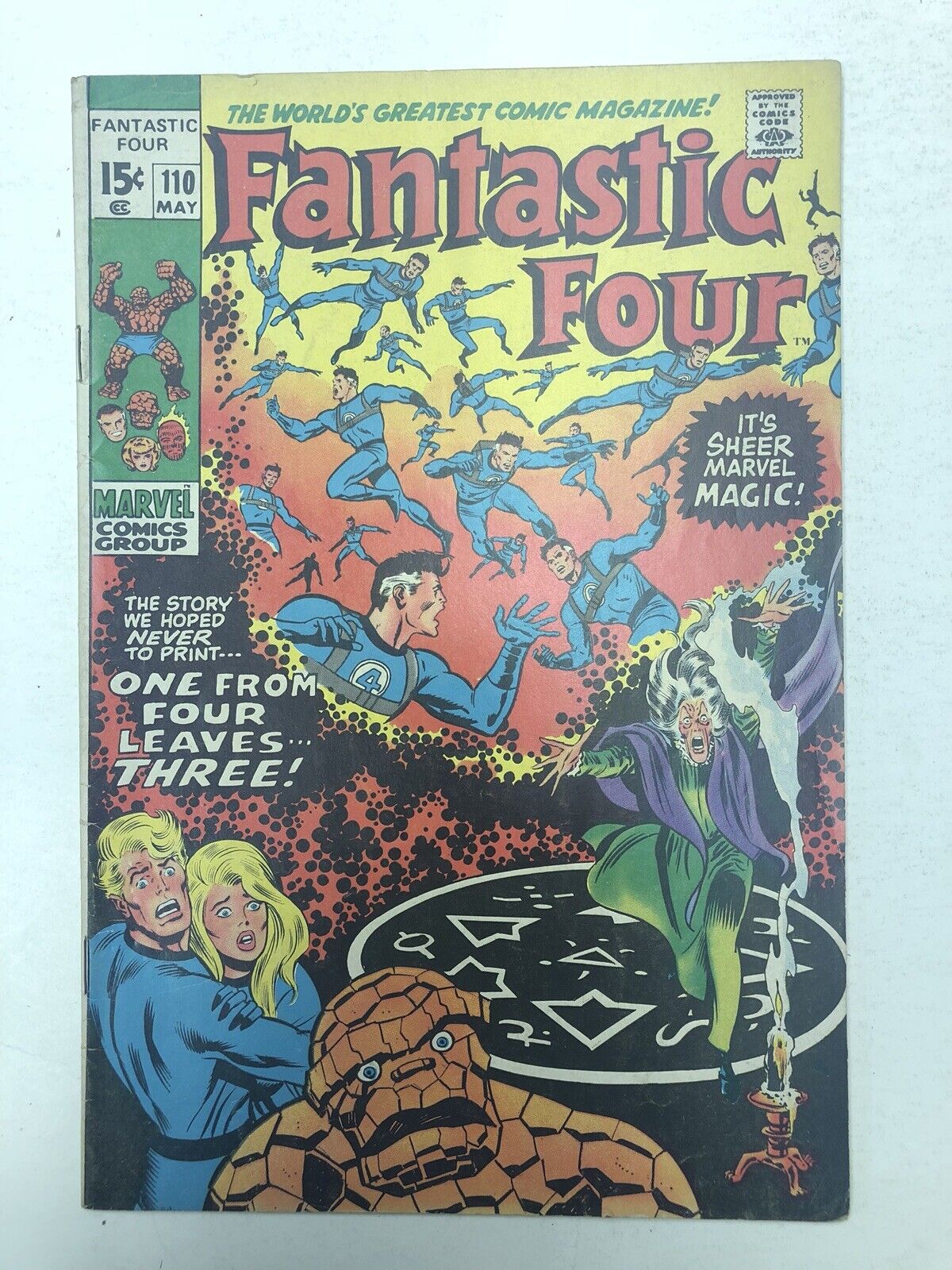 Fantastic Four #110 FN+ 1st Cover App of Agatha Harkness 1971 Marvel Comics