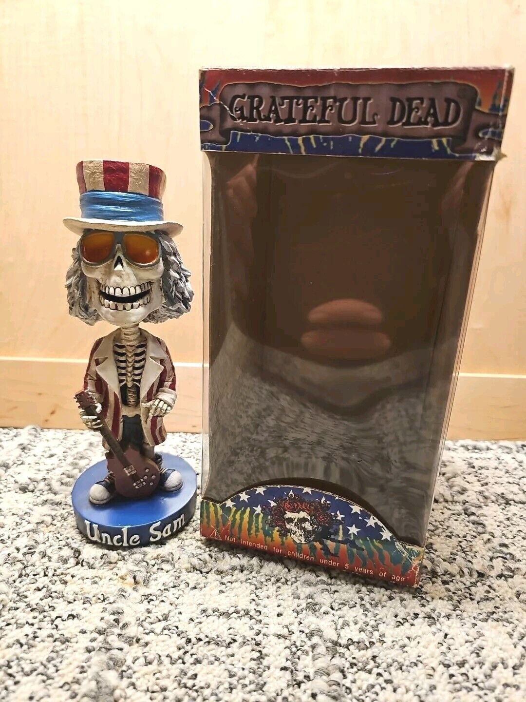 Grateful Dead 2002 Uncle Sam Bobblehead Bobble - Limited Numbered Garcia
