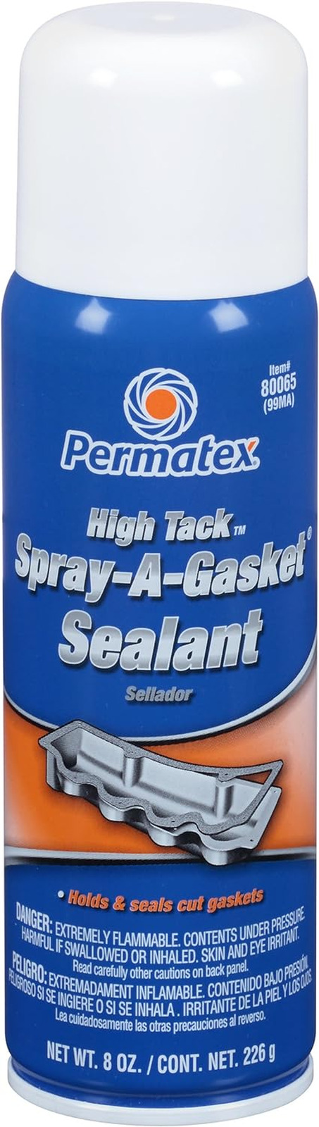 Permatex 80065 High Tack Spray-A-Gasket Sealant, 8 Oz. Net Aerosol Can