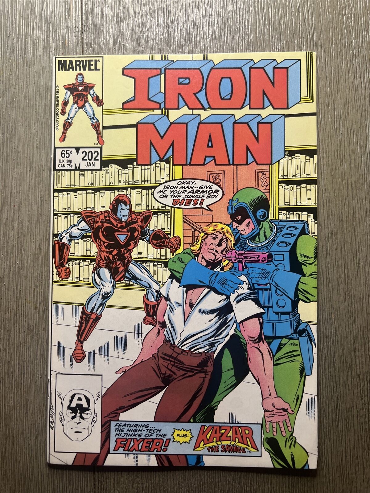 Iron Man #202  (Marvel Comics, 1985) Ka-Zar