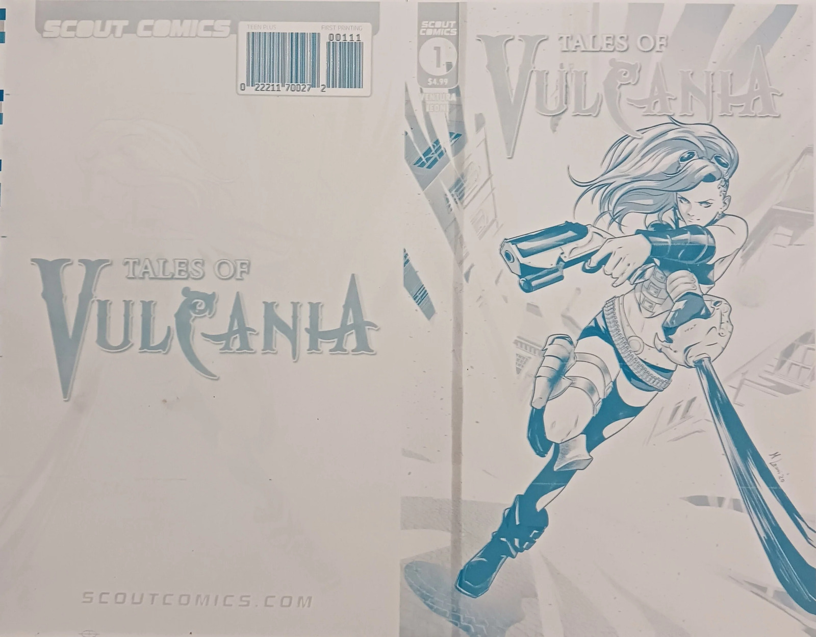 Tales of Vulcania #1 - Cover - Cyan - Comic Printer Plate - PRESSWORKS - Matteo