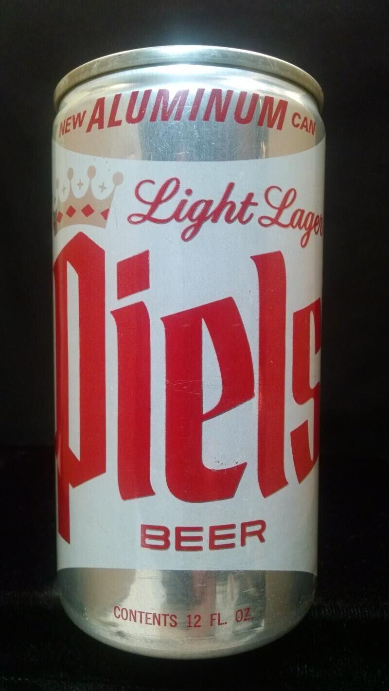 PIELS LIGHT LAGER BEER NEW ALUMINUM CAN - MID 1960\'S 12OZ FAN TAB CAN - BROOKLYN