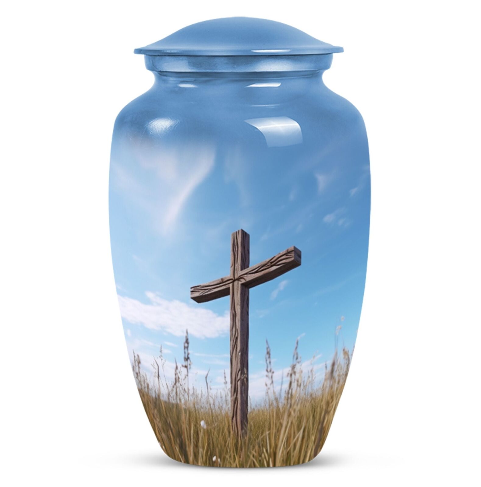 Large Cross Urn For Mom\'s Ashes - Adult Male and Female Cremation Urn