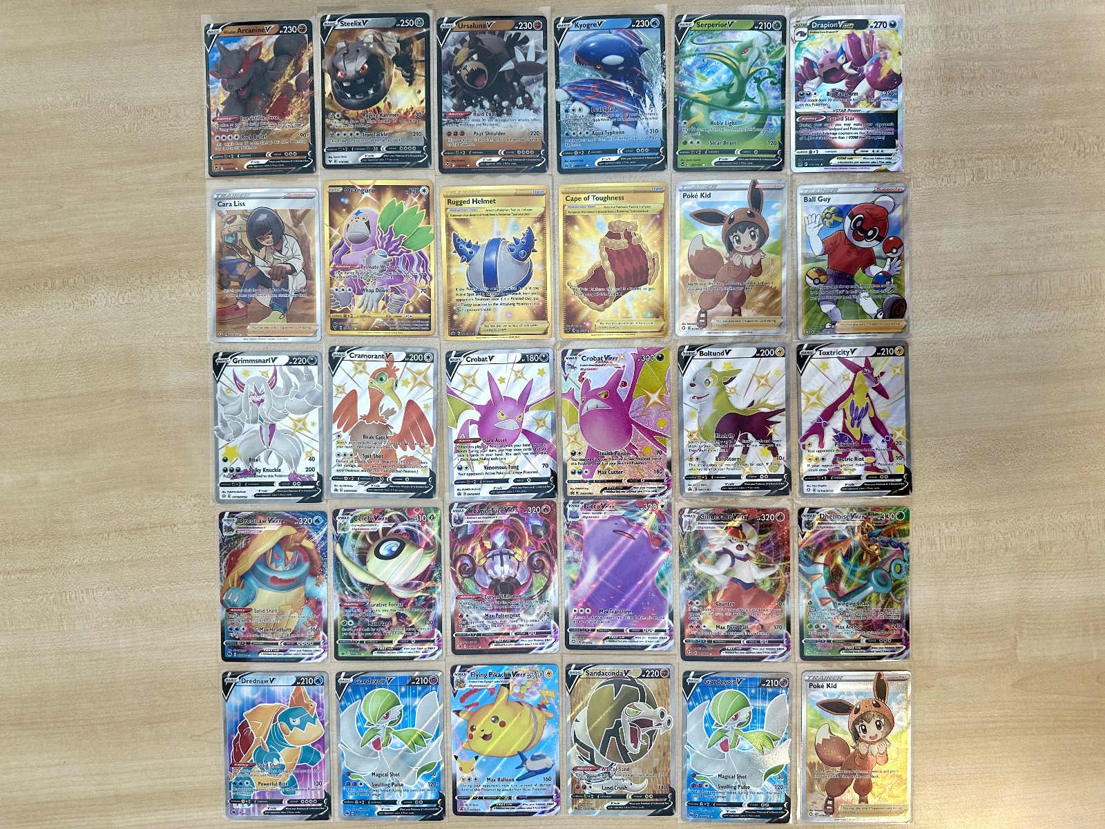 Pokemon Sword & Shield V/VMAX/Full Art 30 Card Lot
