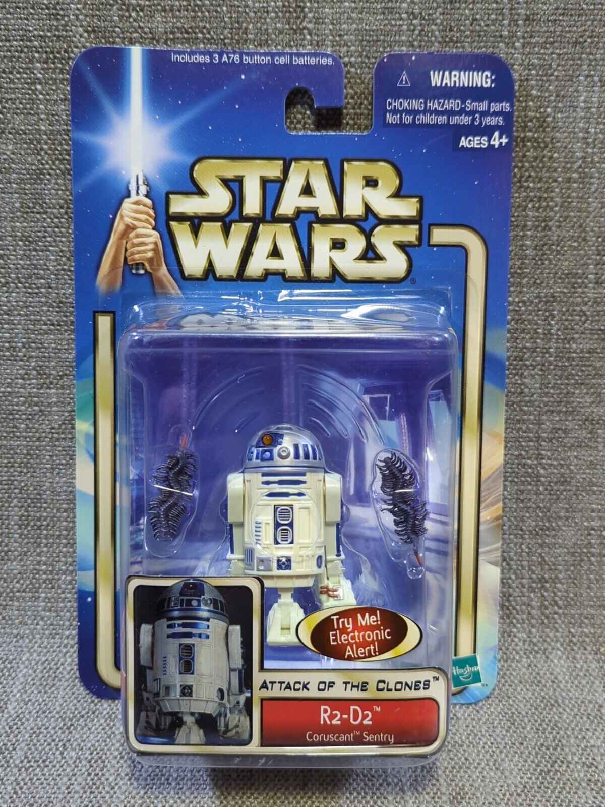 Star Wars Attack Of The Clones #14 R2-D2 Coruscant Sentry Hasbro 2002 New