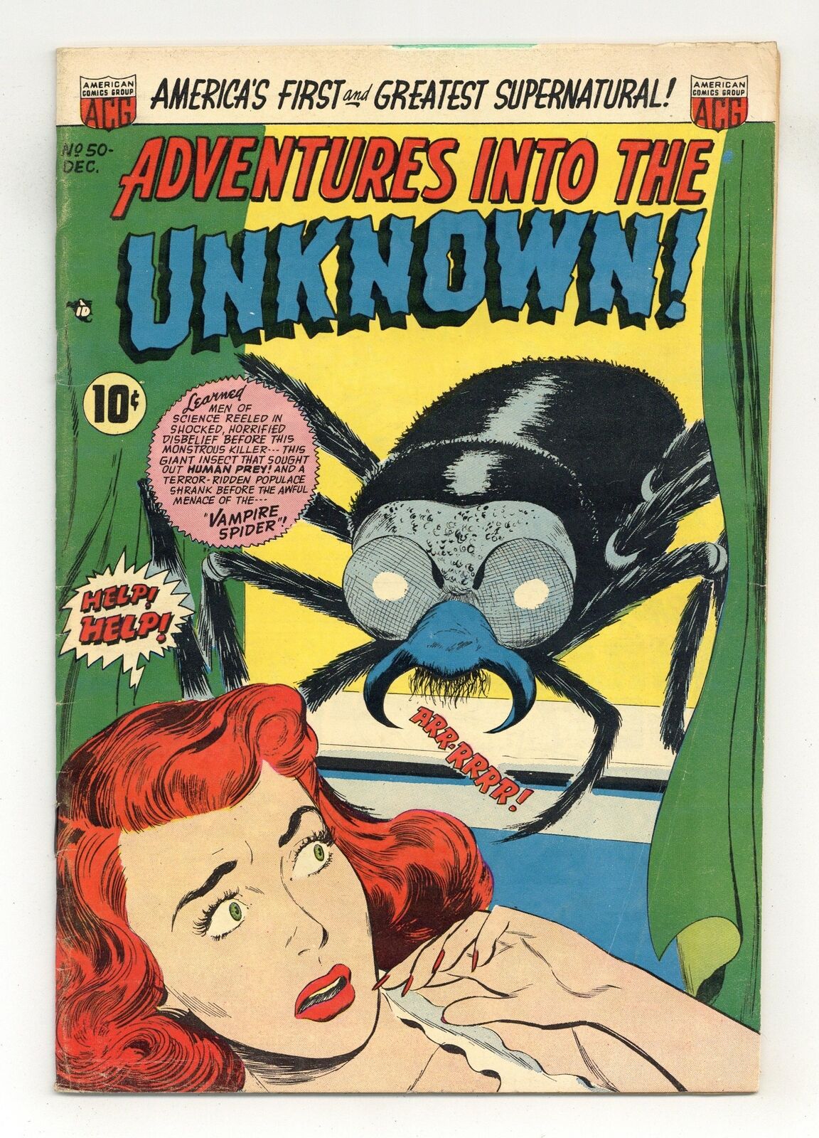 Adventures into the Unknown #50 VG+ 4.5 1953