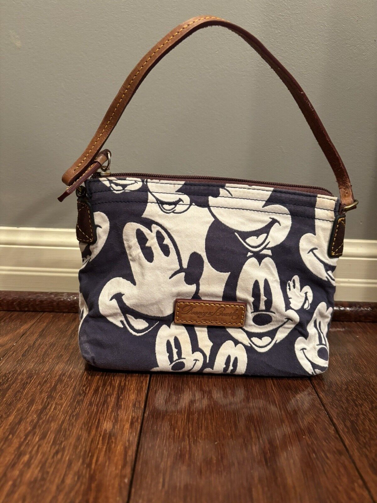 Disney Dooney & Bourke MICKEY FACES Small Handbag Purse RARE - As Is