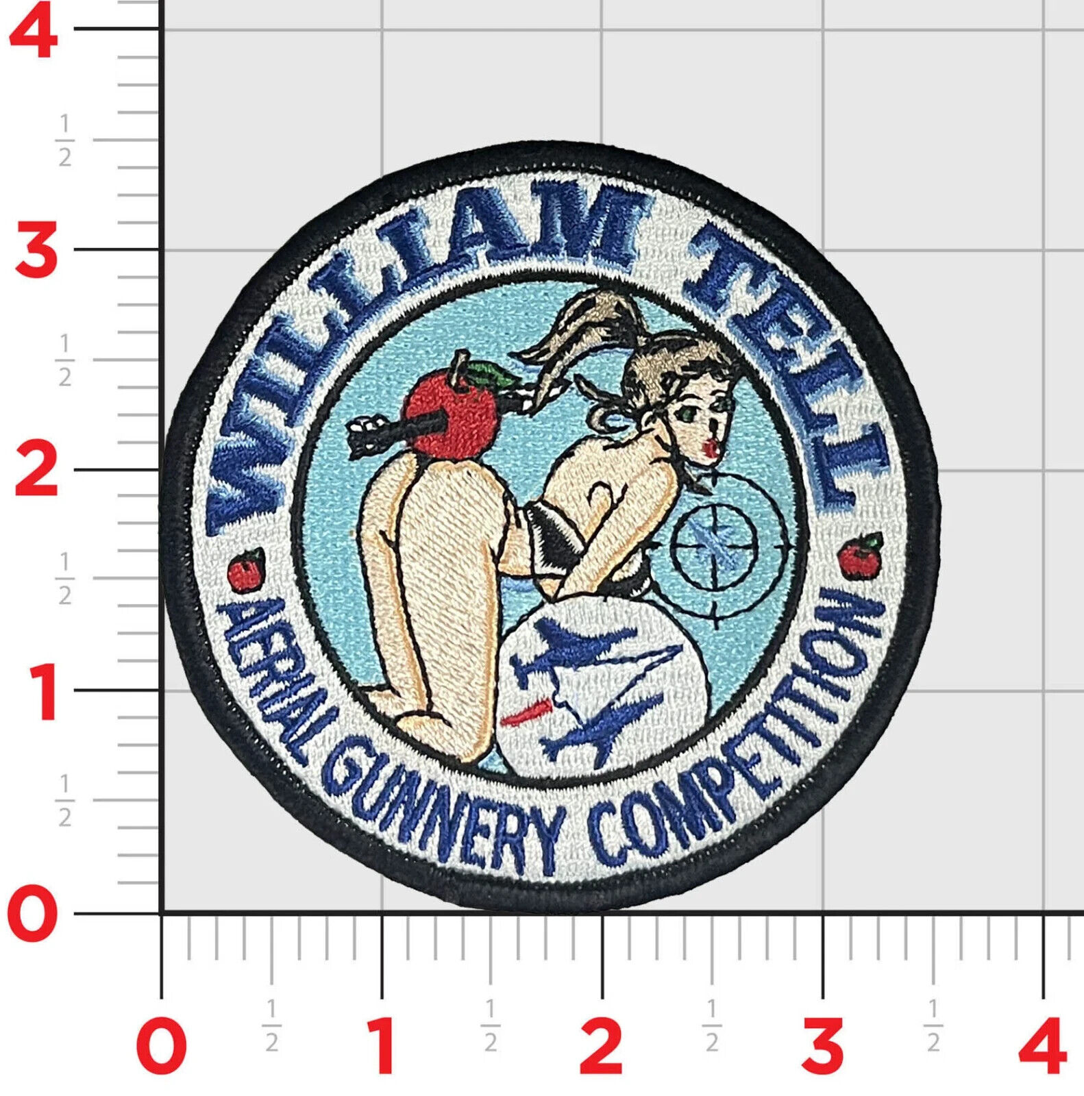 AIR FORCE WILLIAM TELL AERIAL GUNNERY COMPETITION  HOOK & LOOP PATCH