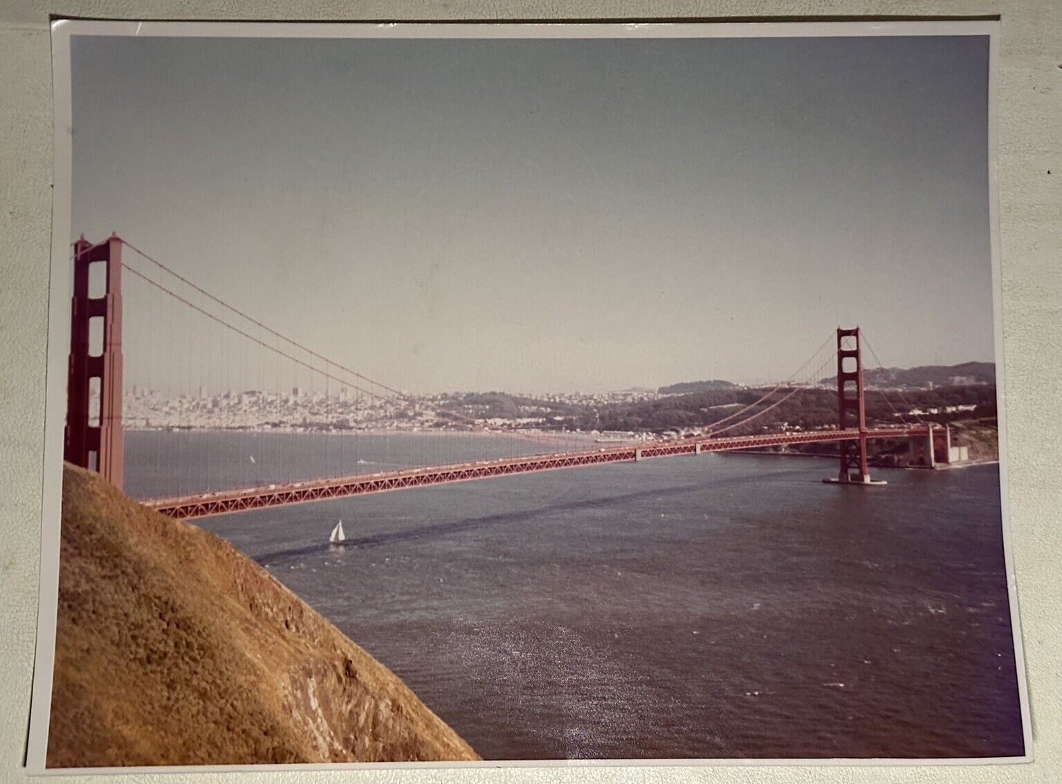 Vintage 1970’s Golden Gate Bridge 14x11 Photo - San Francisco, California