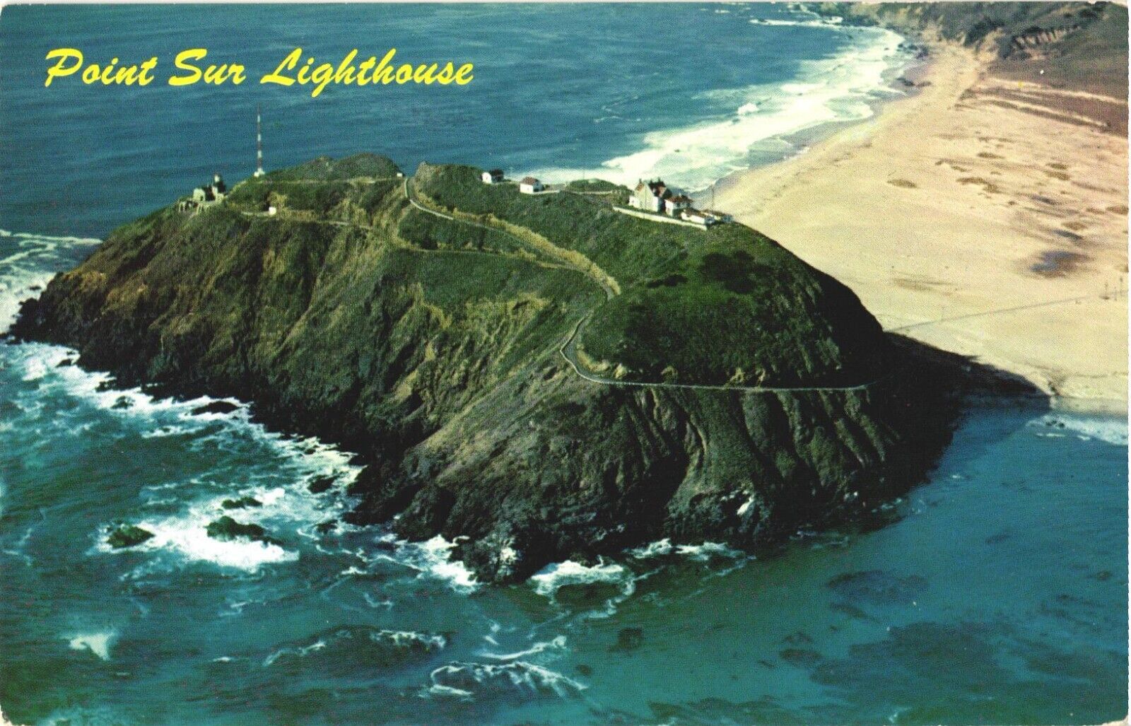 Aerial View of Point Sur Lighthouse, Monterey County, California Postcard
