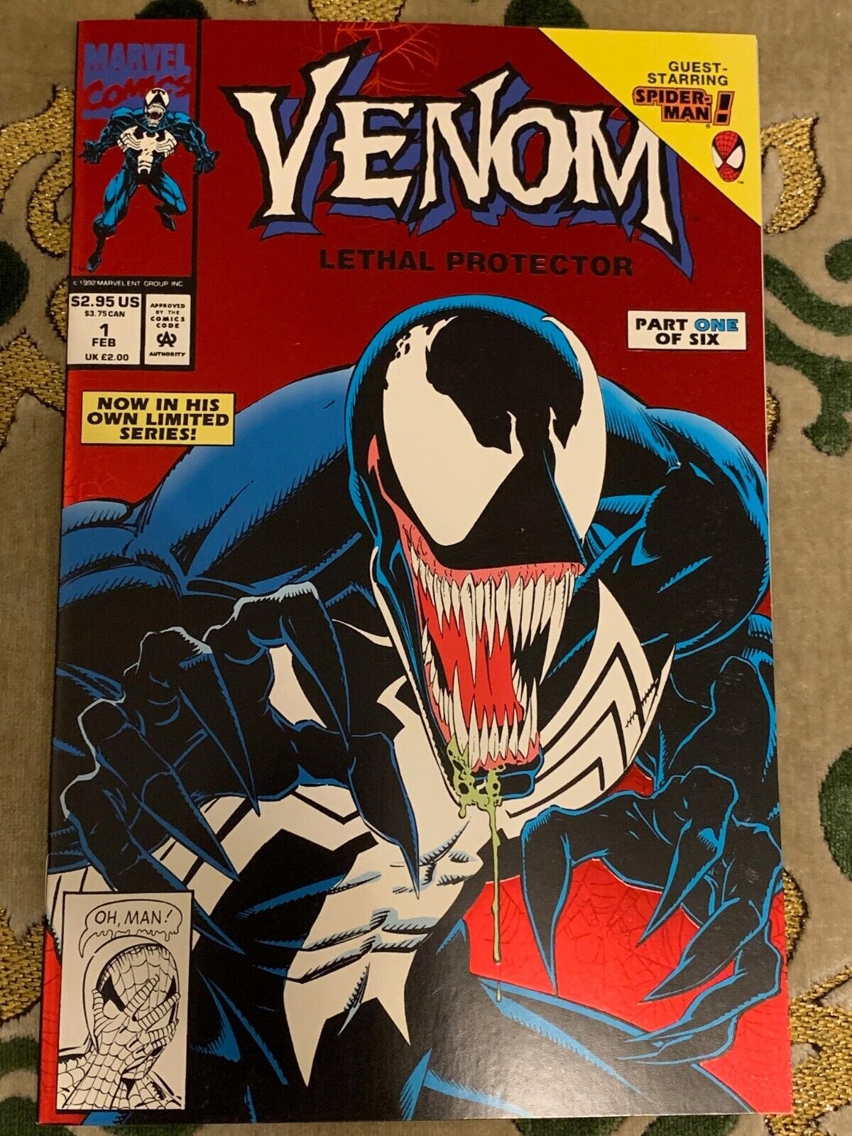 Venom Lethal Protector #1 1993 Marvel Red Foil