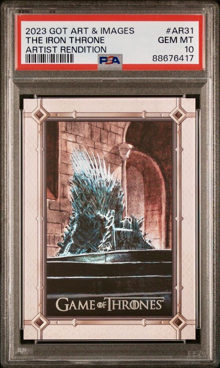 Game of Thrones Art & Images Artist Rendition card AR31 -The Iron Throne- PSA 10