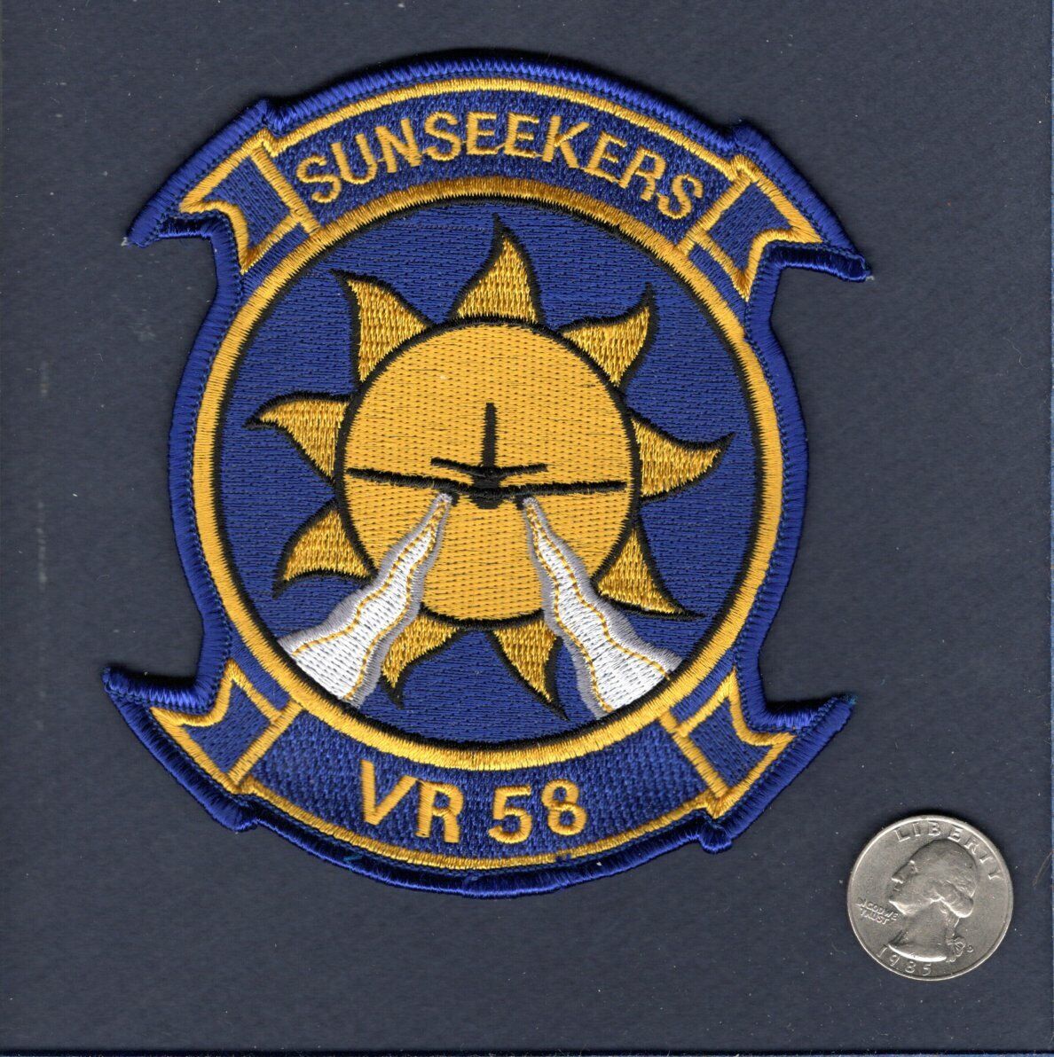 Original VR-58 SUNSEEKERS US NAVY Reserve C-40 CLIPPER Logistic Squadron Patch