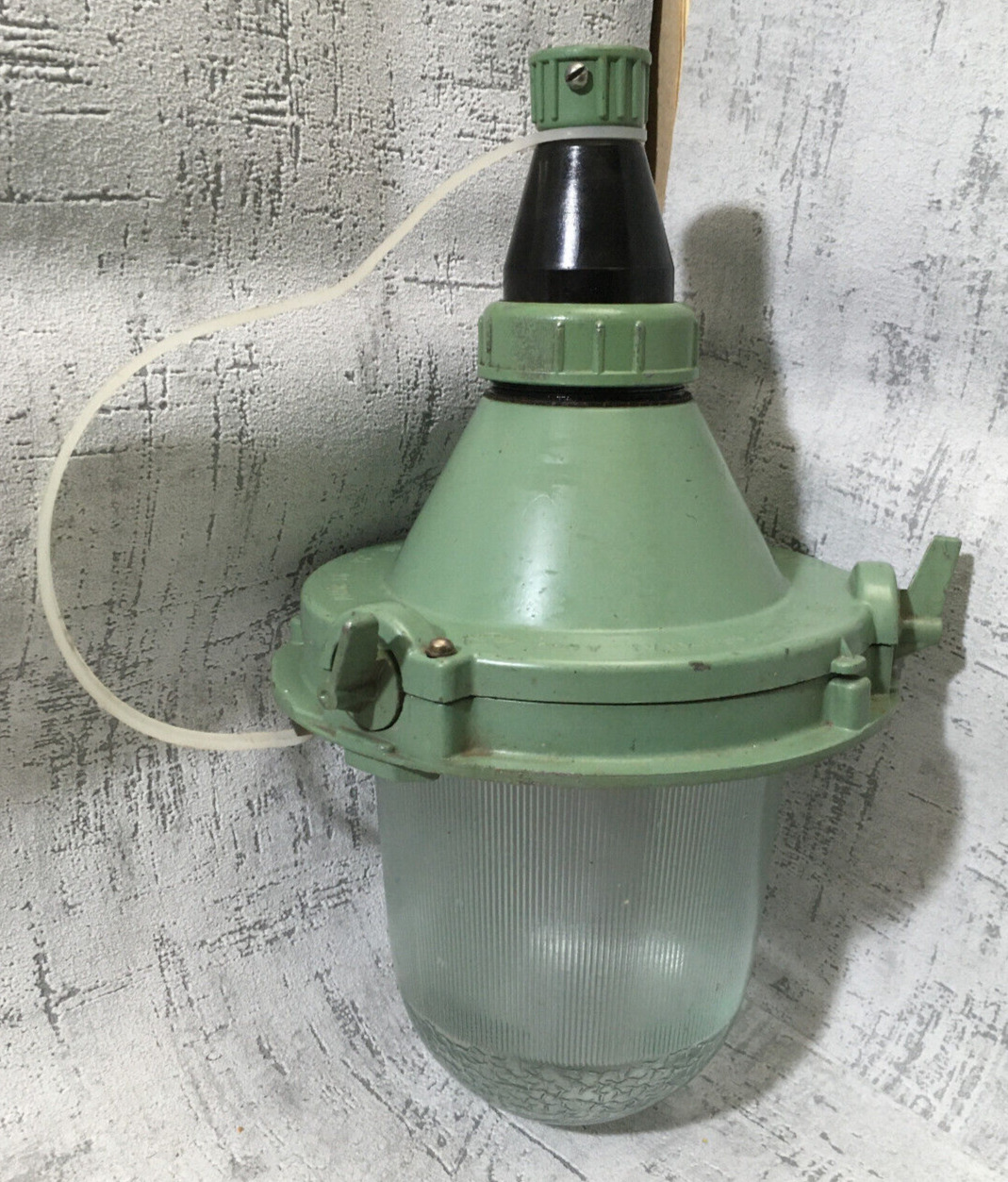NOS Soviet USSR Vintage Industrial Pendant Lamp NSP11200. USSR quality mark IP62