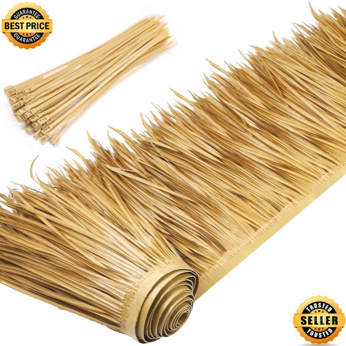 Palm Thatch Roll Palm Thatch Runner Roll Mexican Style Straw Roof Thatch Pane...