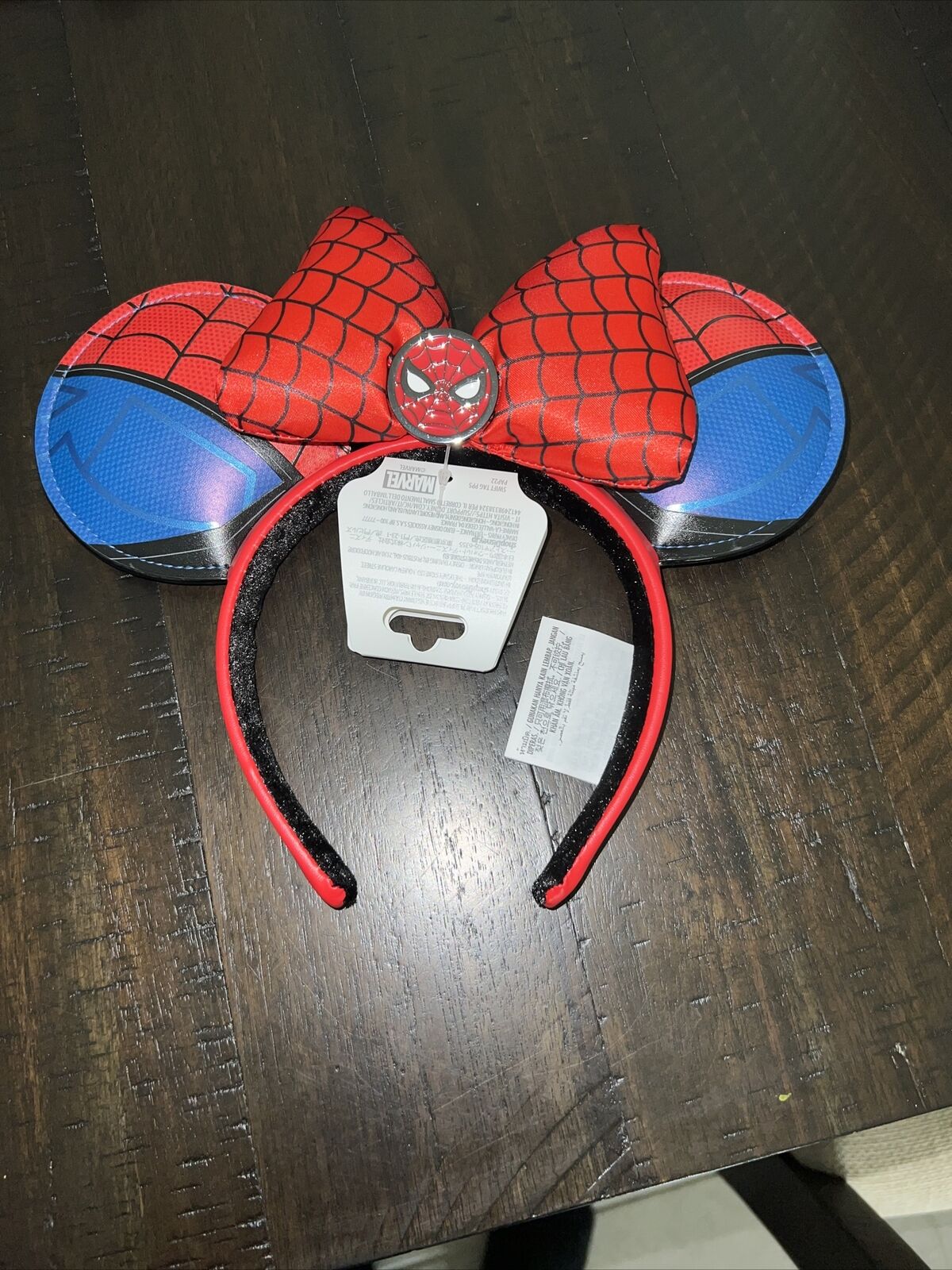 Disney Parks 2023 Marvel Spider-Man Red Blue Mickey Minnie Ear Headband NEW
