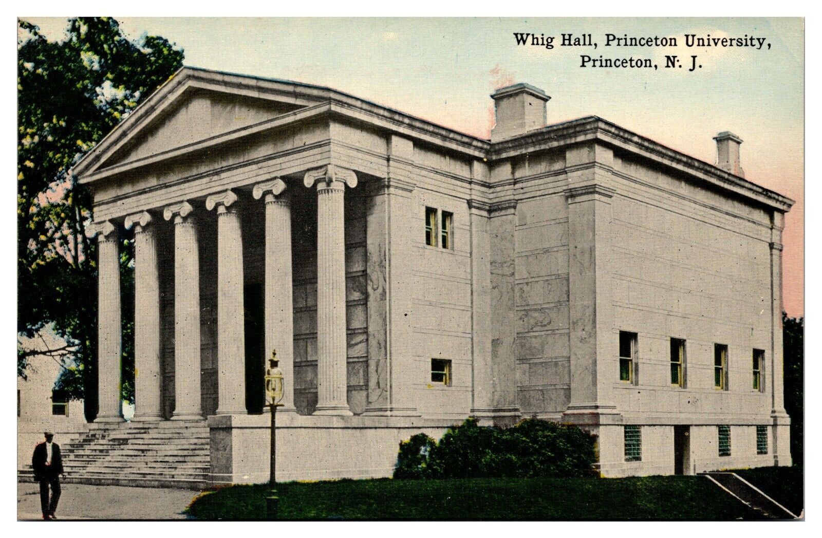 Antique Whig Hall, Princeton University, Princeton, NJ Postcard