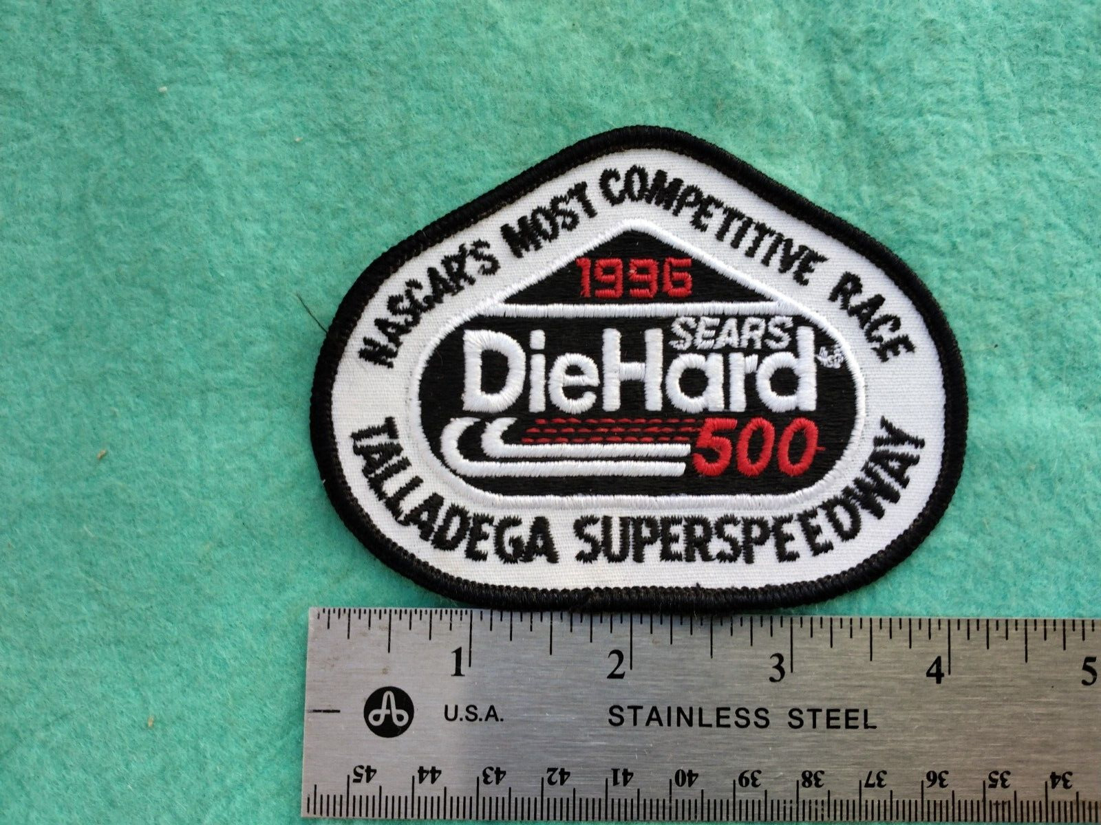 Vintage Talladega Superspeedway DieHard 500 NASCAR 1996 Uniform Hat  Patch