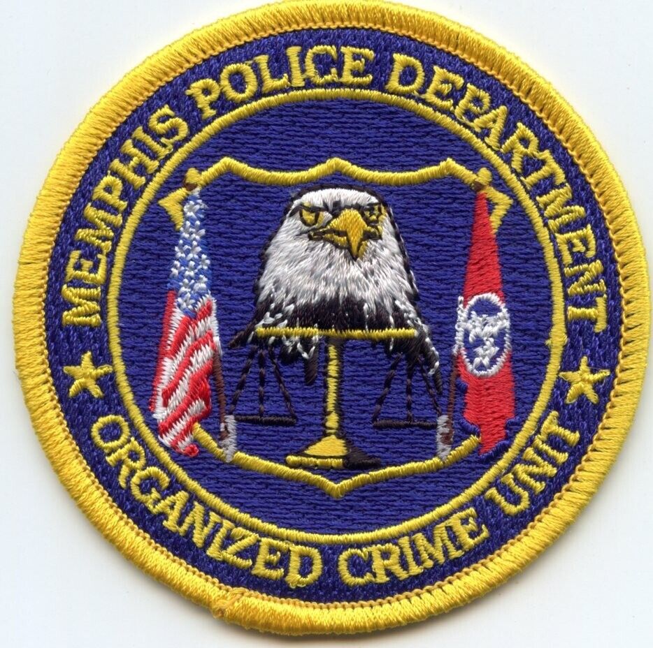 MEMPHIS TENNESSEE ORGANIZED CRIME UNIT small POLICE PATCH
