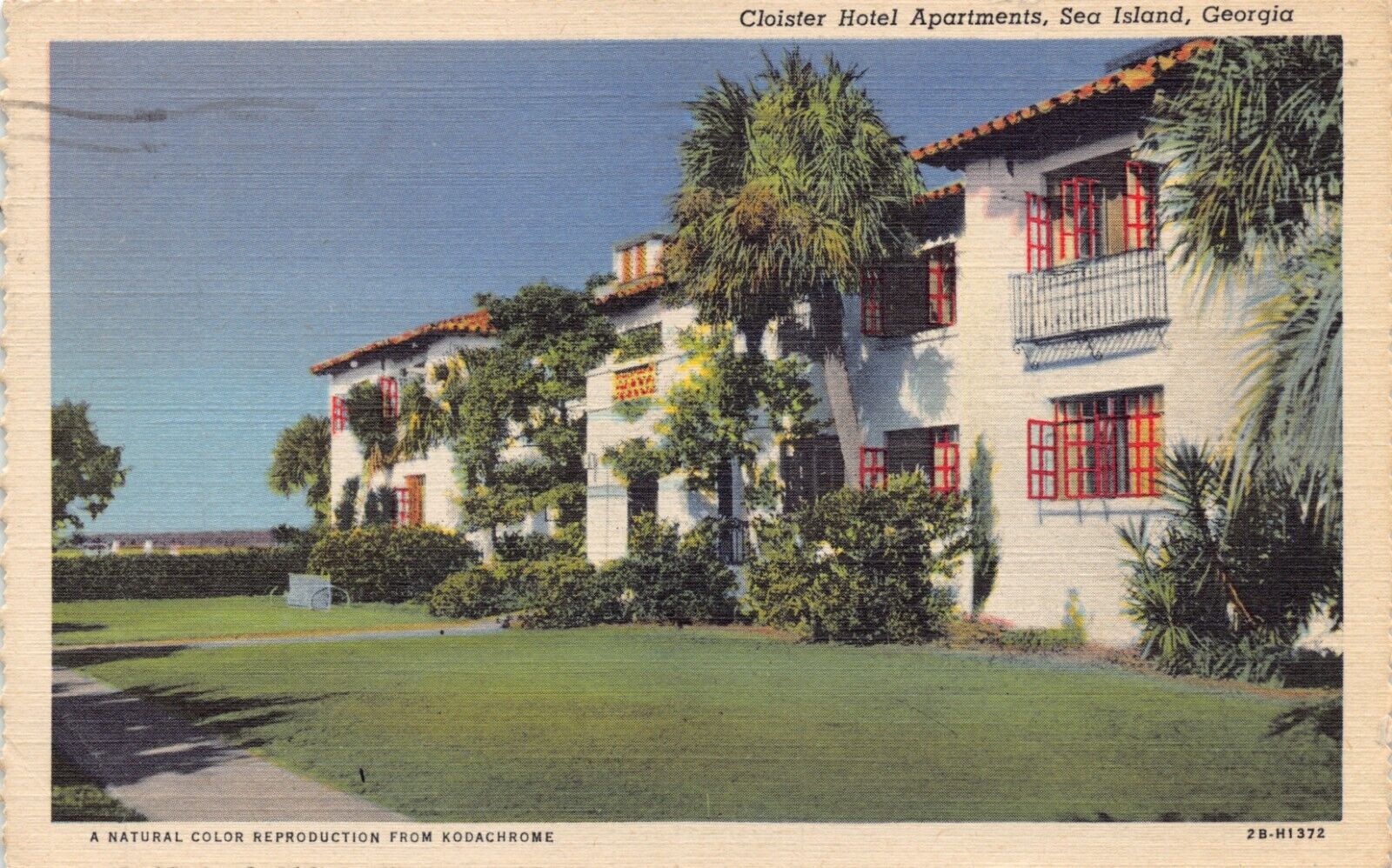 GA~GEORGIA~SEA ISLAND~THE CLOISTER~HOTEL APARTMENTS~MAILED 1942