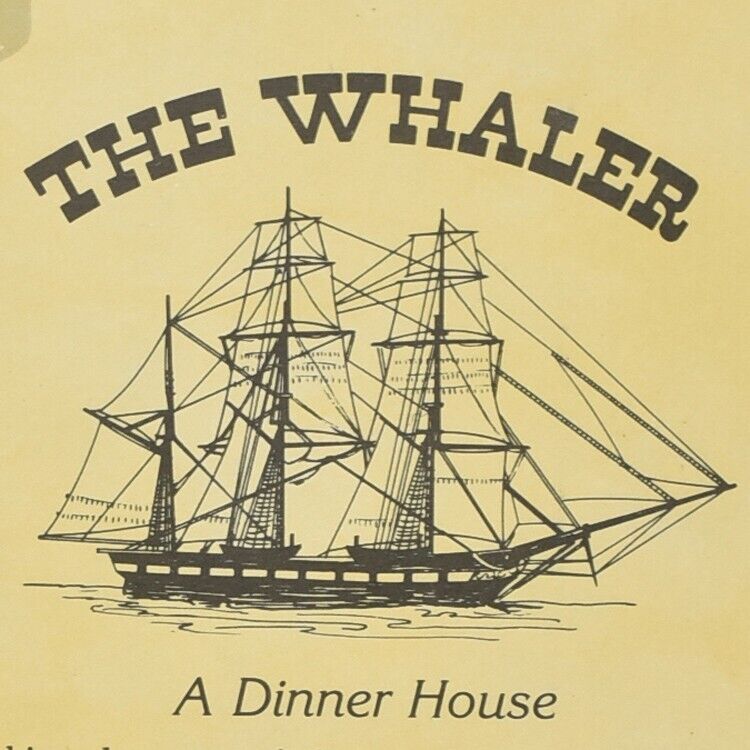 1980s The Whaler Restaurant Dinner House Menu N Hemlock Cannon Beach Oregon #2