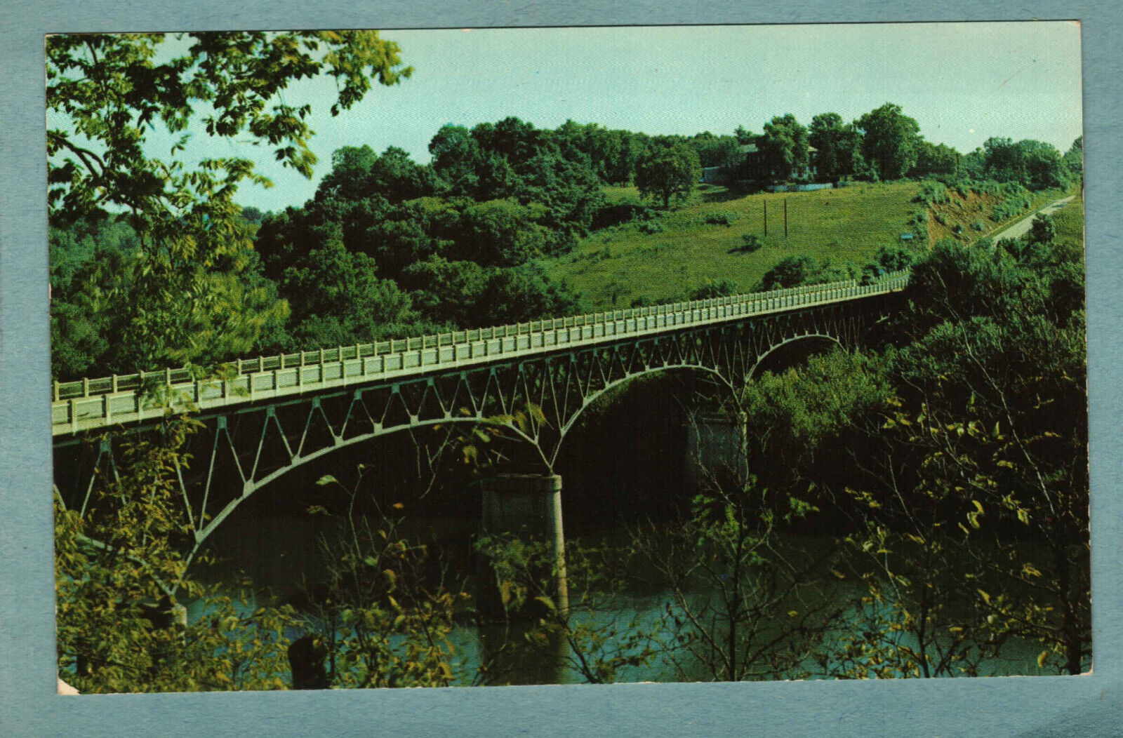 Postcard Rumsey Bridge Potomac Shepherdstown West Virginia WV c 1953