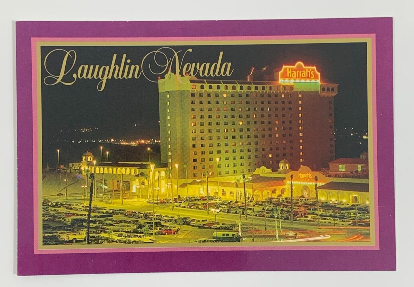 Harrah's Del Rio Laughlin Nevada Postcard 1988 Unposted The Collectors Series
