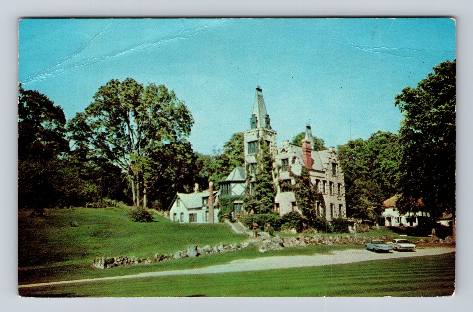West Liberty OH-Ohio, Mac-O-Chee Castle, Antique, Vintage Souvenir Postcard