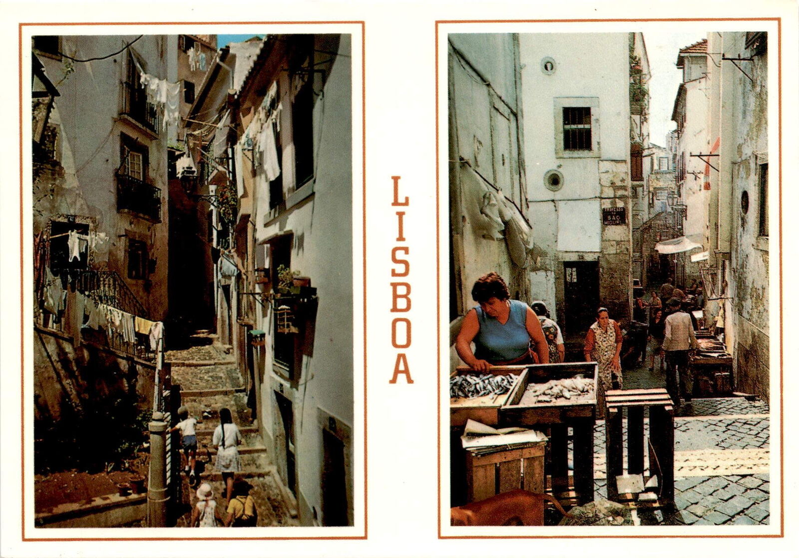 Lisbon, Portugal, DÚ Postcard