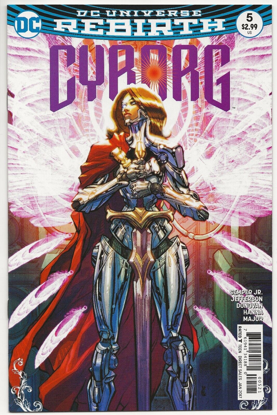 DC Comics CYBORG #5 first printing D\'Anda cover B variant