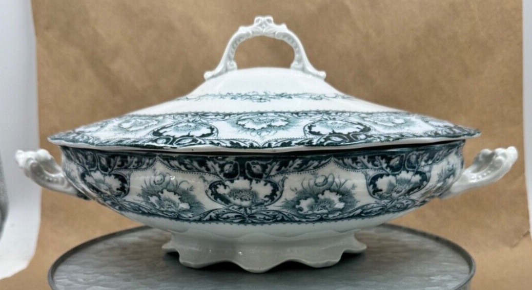 Antique J&G Meakin England Balmoral Ironstone Covered Tureen