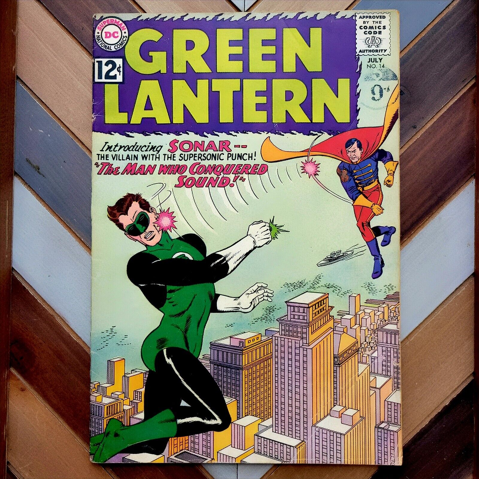 GREEN LANTERN #14 VG/FN (DC 1962) 1st App Origin SONAR, Gil Kane Murphy Anderson