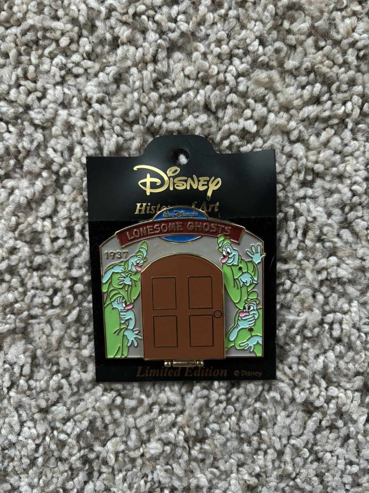 Mickey, Donald & Goofy Lonesome Ghosts Hinged History of Art Pin