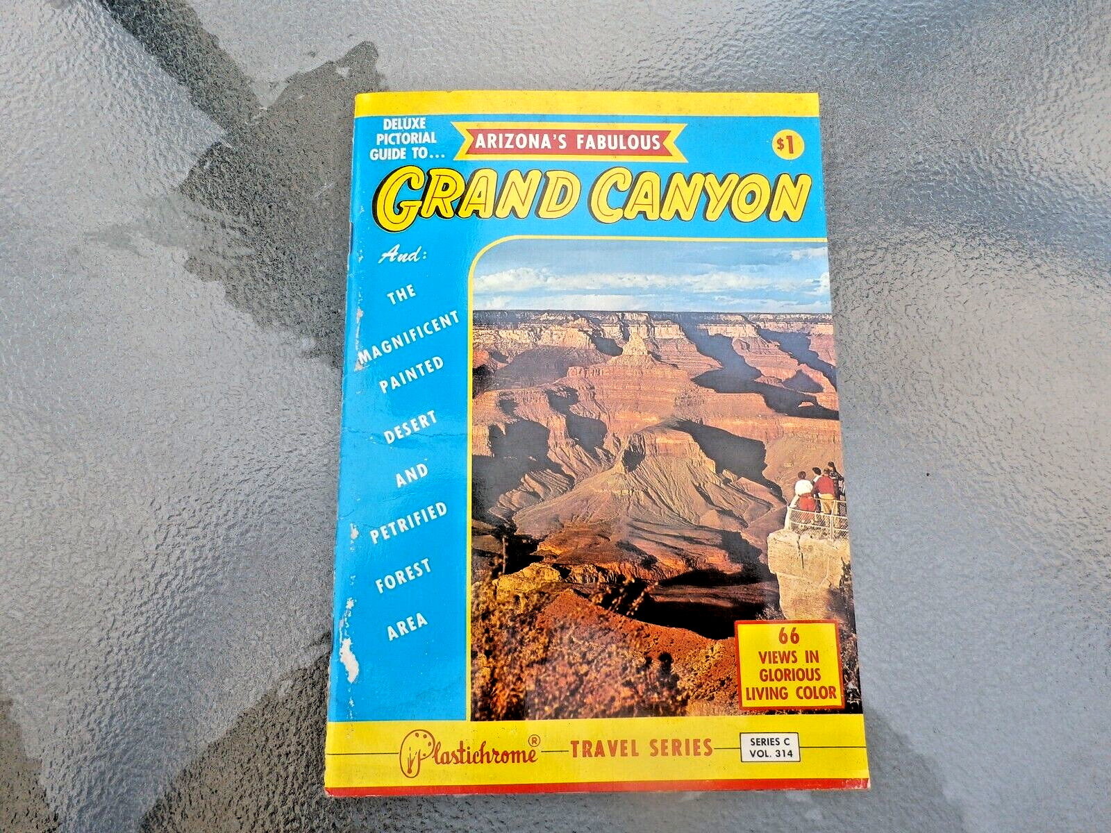 Arizona\'s Fabulous Grand Canyon with 66 colorful views with South Rim Guide Map