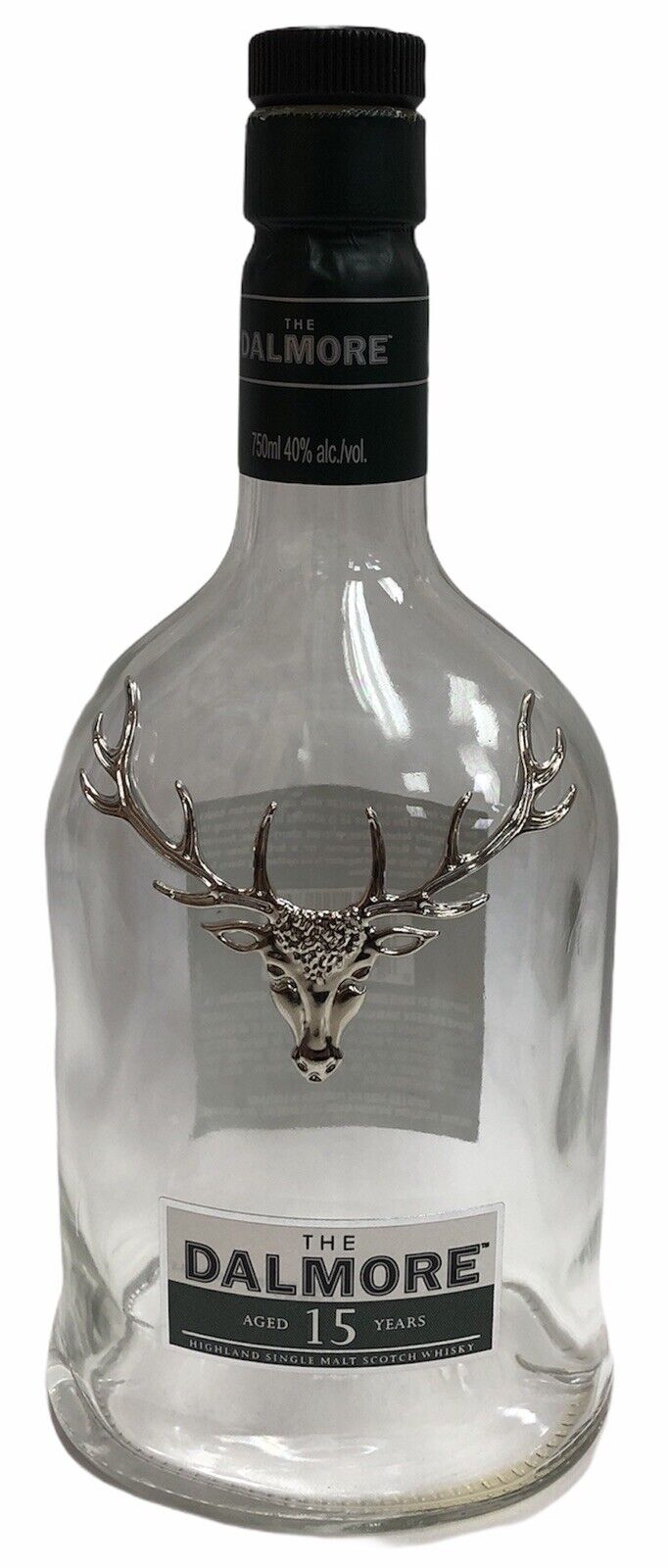 DALMORE 15 years Scotch Whiskey Empty 750ml Bottle & Stopper \