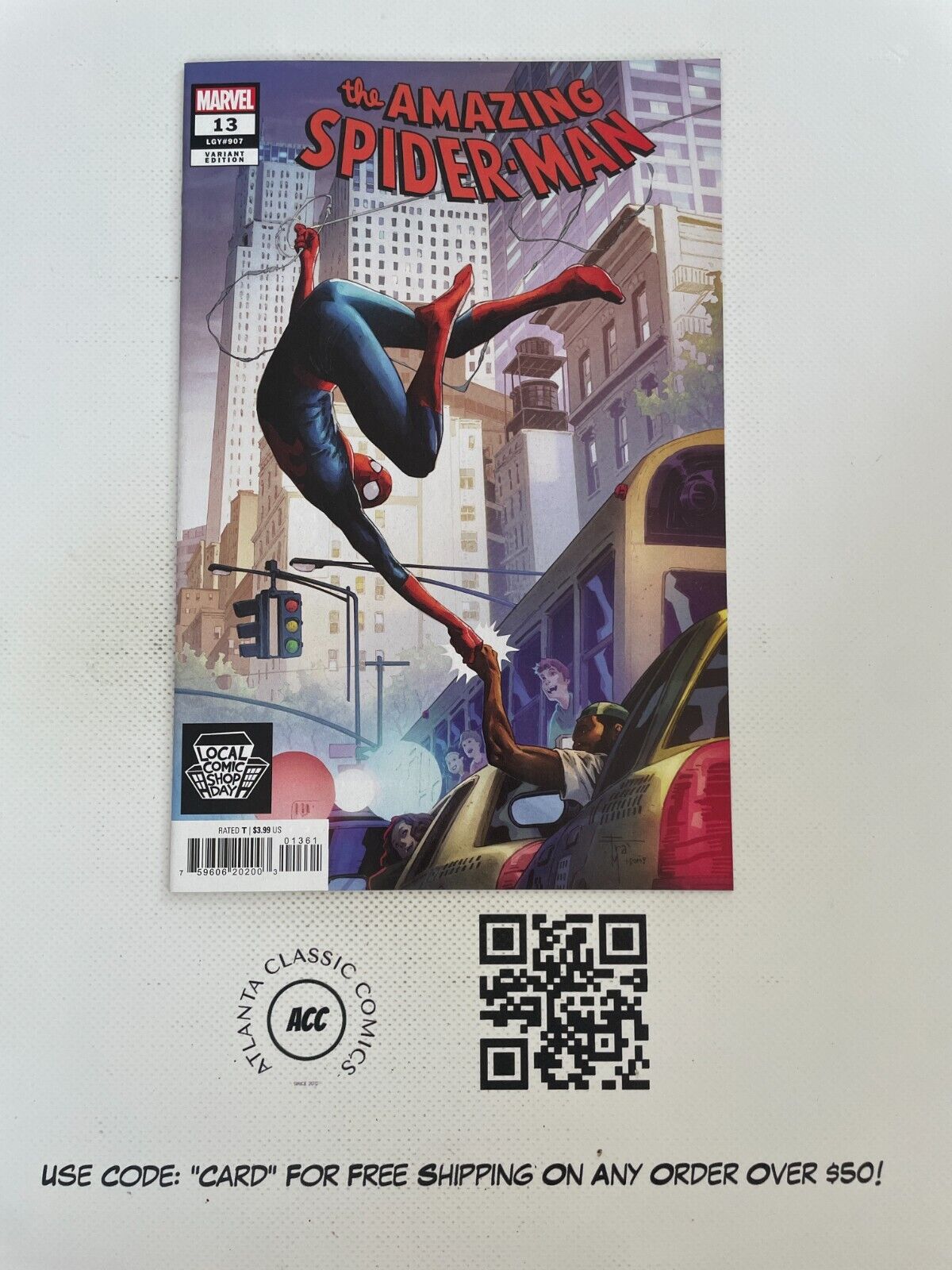 The Amazing Spider-Man # 13 LGY # 907 NM VARIANT COVER Marvel Comic Book 10 J202