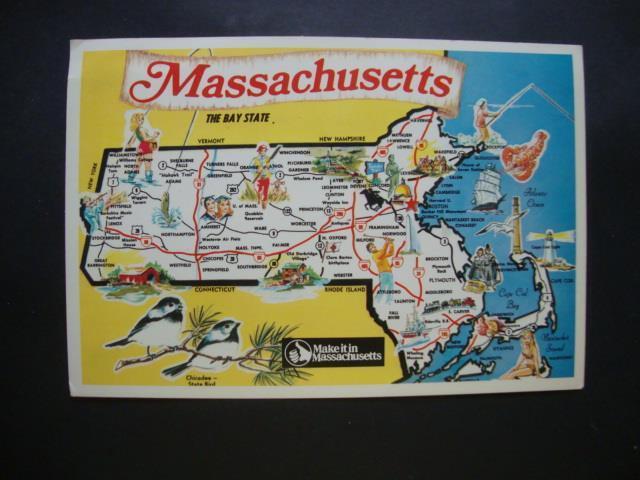 Railfans2 651) Postcard, Massachusetts, Plymouth, Boston, Lexington, Cambridge