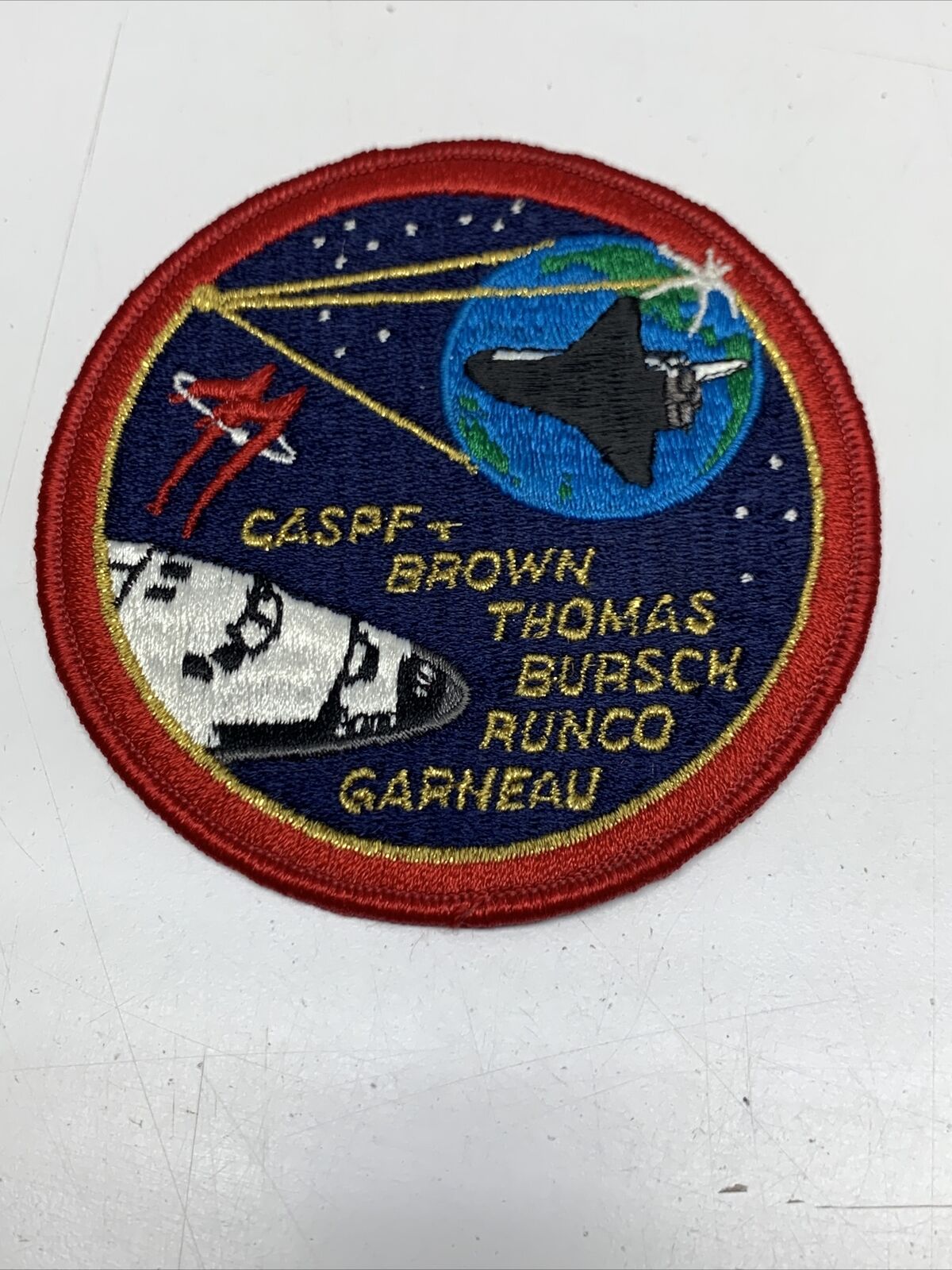 Official NASA Endeavor Space Shuttle Mission STS-77 Crew Patch KG Caspf Brown
