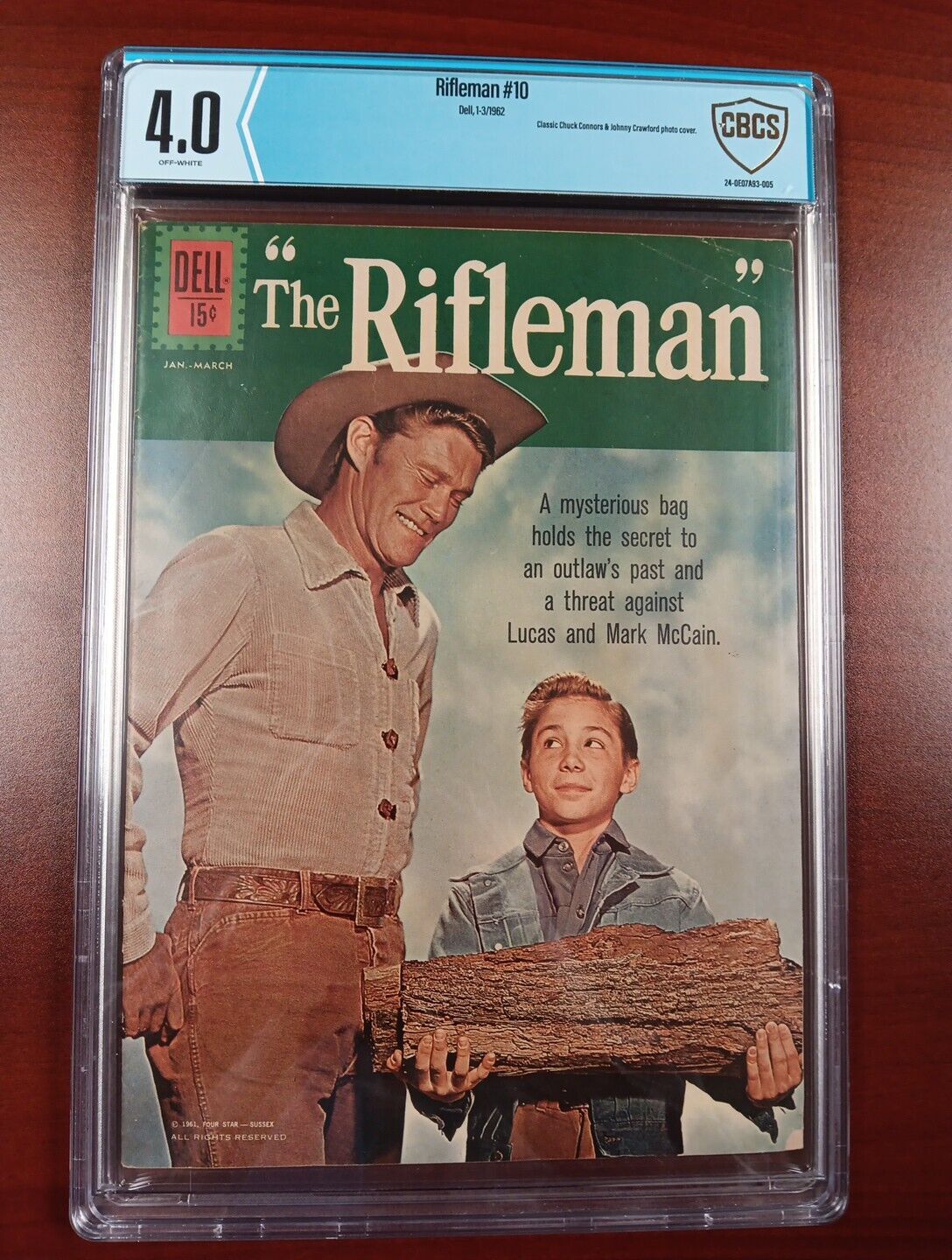 The Rifleman #10 (1962) CBCS 4 -- Off-white Pages; Accidental innuendo cover